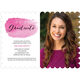 Pink Graduate Swash Photo Graduation Invitations Image 5 of 5